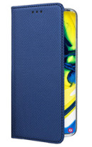 Кожен калъф тефтер и стойка Magnetic FLEXI Book Style за Samsung Galaxy A80 A805F син